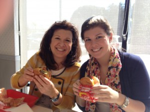 Julie and Erin at In-N-Out